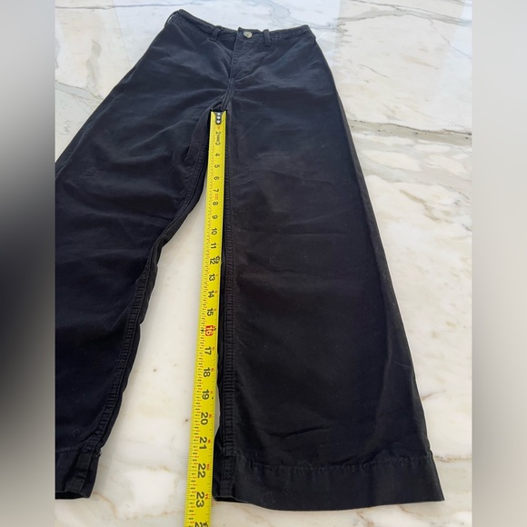WE THE FREE BLACK COTTON HIGH RISE WIDE LEG JEAN PANTS SIZE US 24 - Picture 16 of 17
